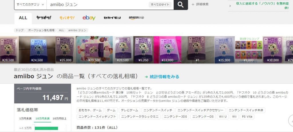 あつ森 Amiiboカード値段が高いランキング メルカリ1700件を調査 暇か うてちゃんのゲームブログ